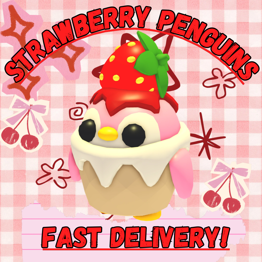 🍓 Strawberry Penguin 🐧