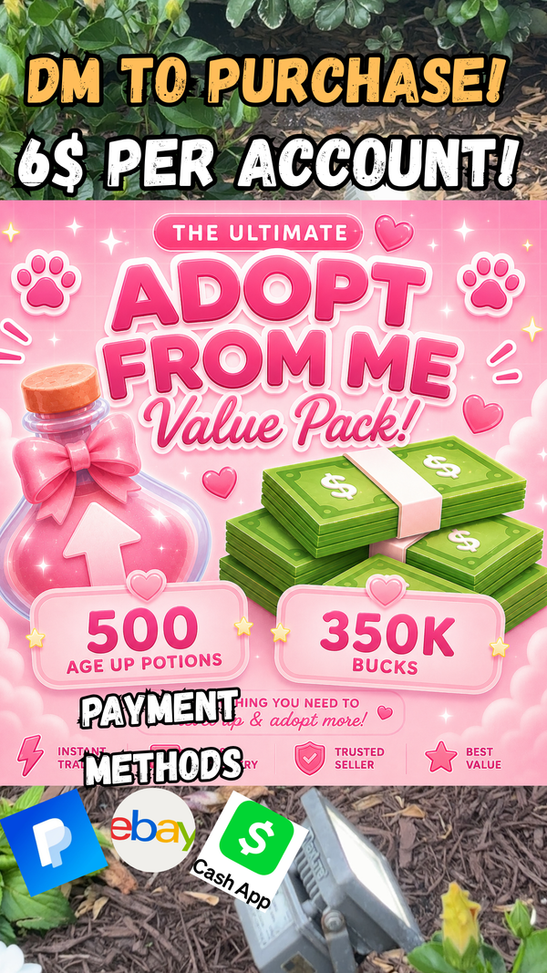 350k bucks💸 and 500 age potions 🧪
