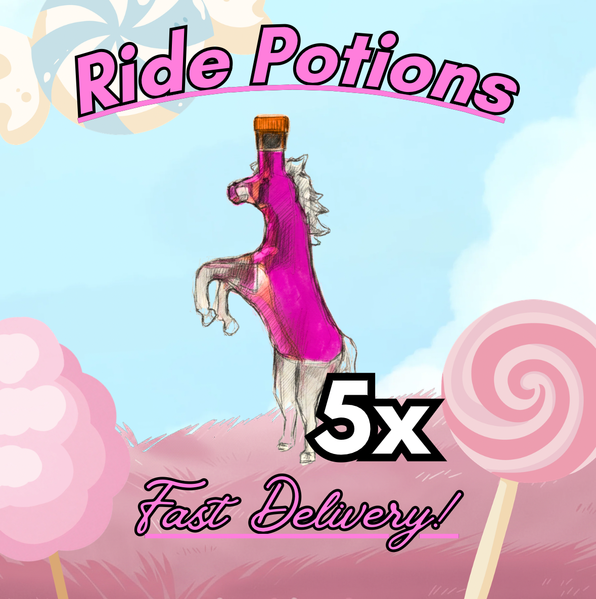 🤍5x Ride Potions!🧪 Adopt From Me Today!